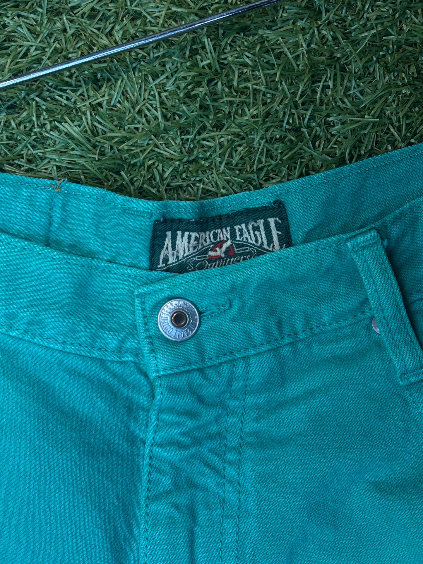 Vintage American Eagle Turquoise Jorts