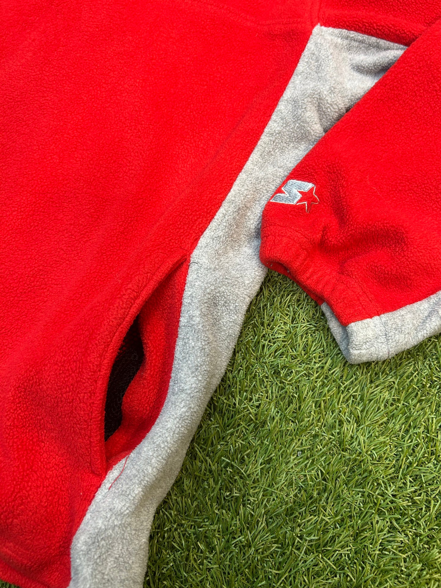 Vintage Starter Ohio State Buckeye QuarterZip W/Pockets