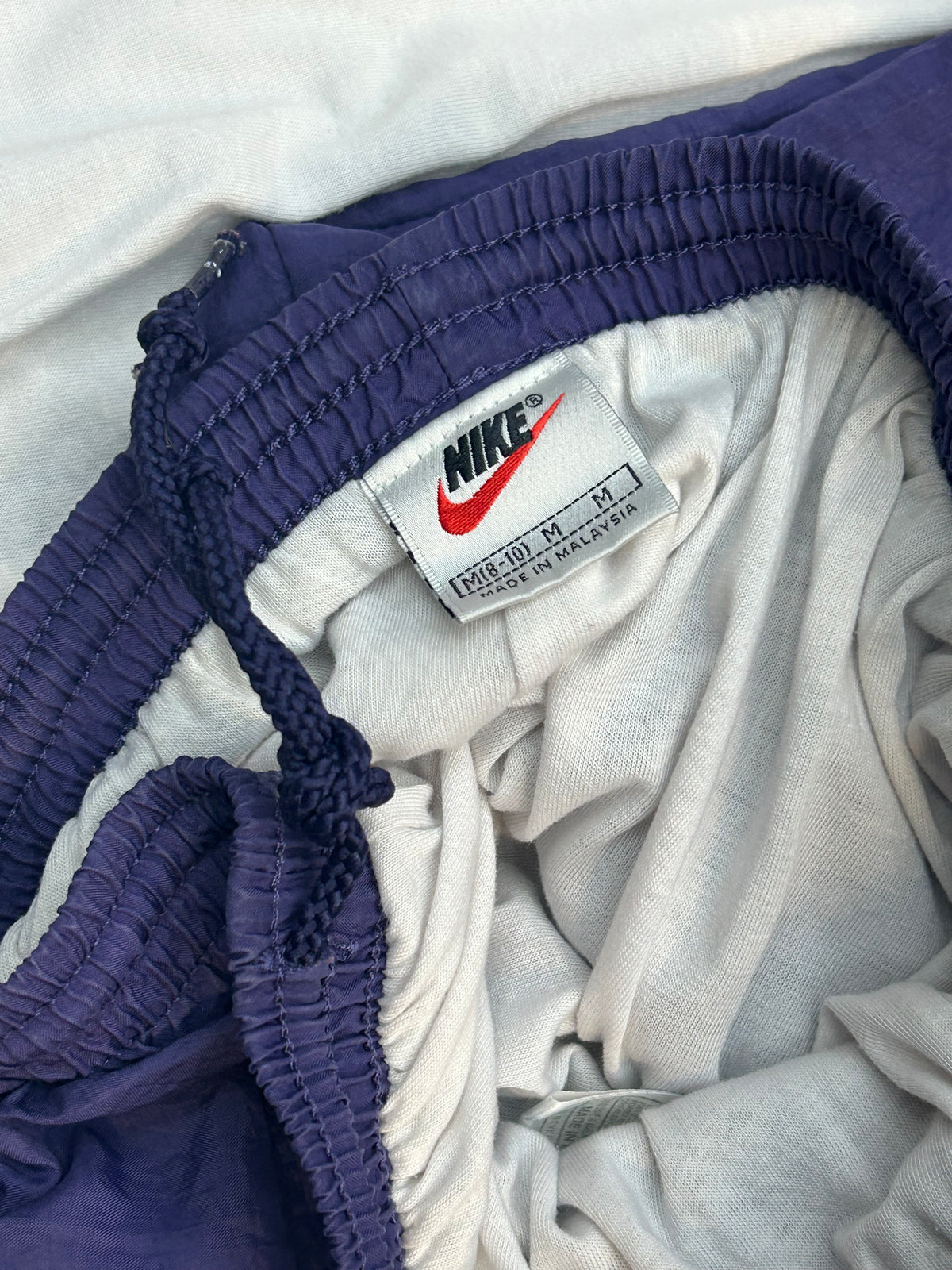 Rare Vintage 90s Nike Purple & White Track Suit W/Bottom Track Pants