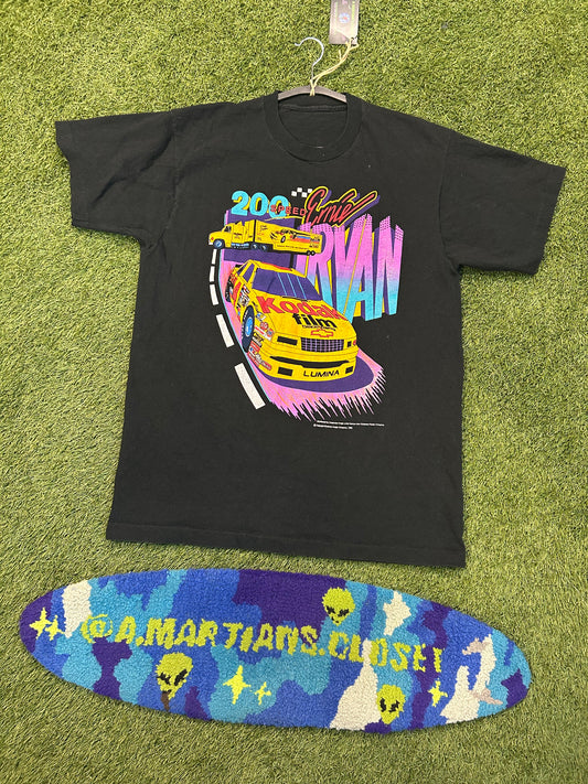 Vintage 1992 Ernie Irvan Kodak Film NASCAR Tee