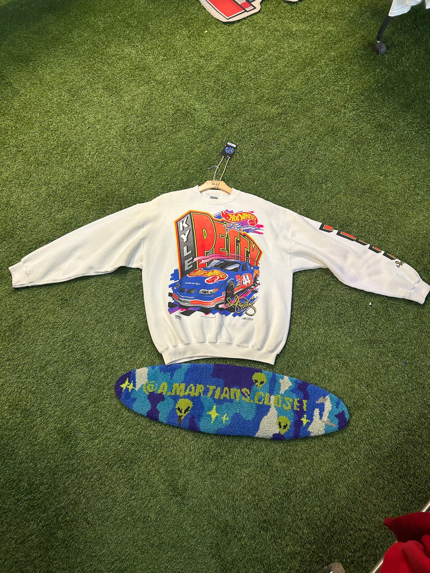 Vintage 1997 Mattel X NASCAR Kyle Petty HotWheels Race Team Crewneck