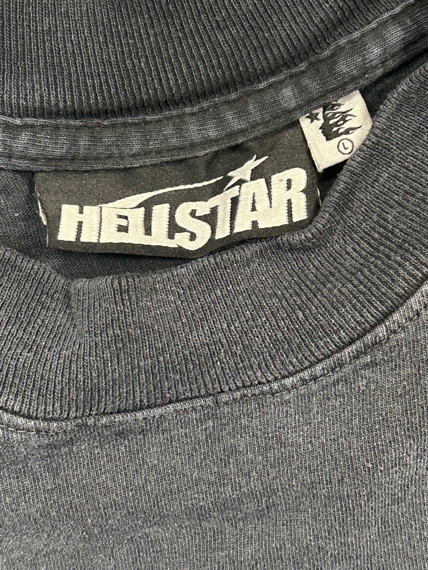 Grey Hellstar Big Logo Tee