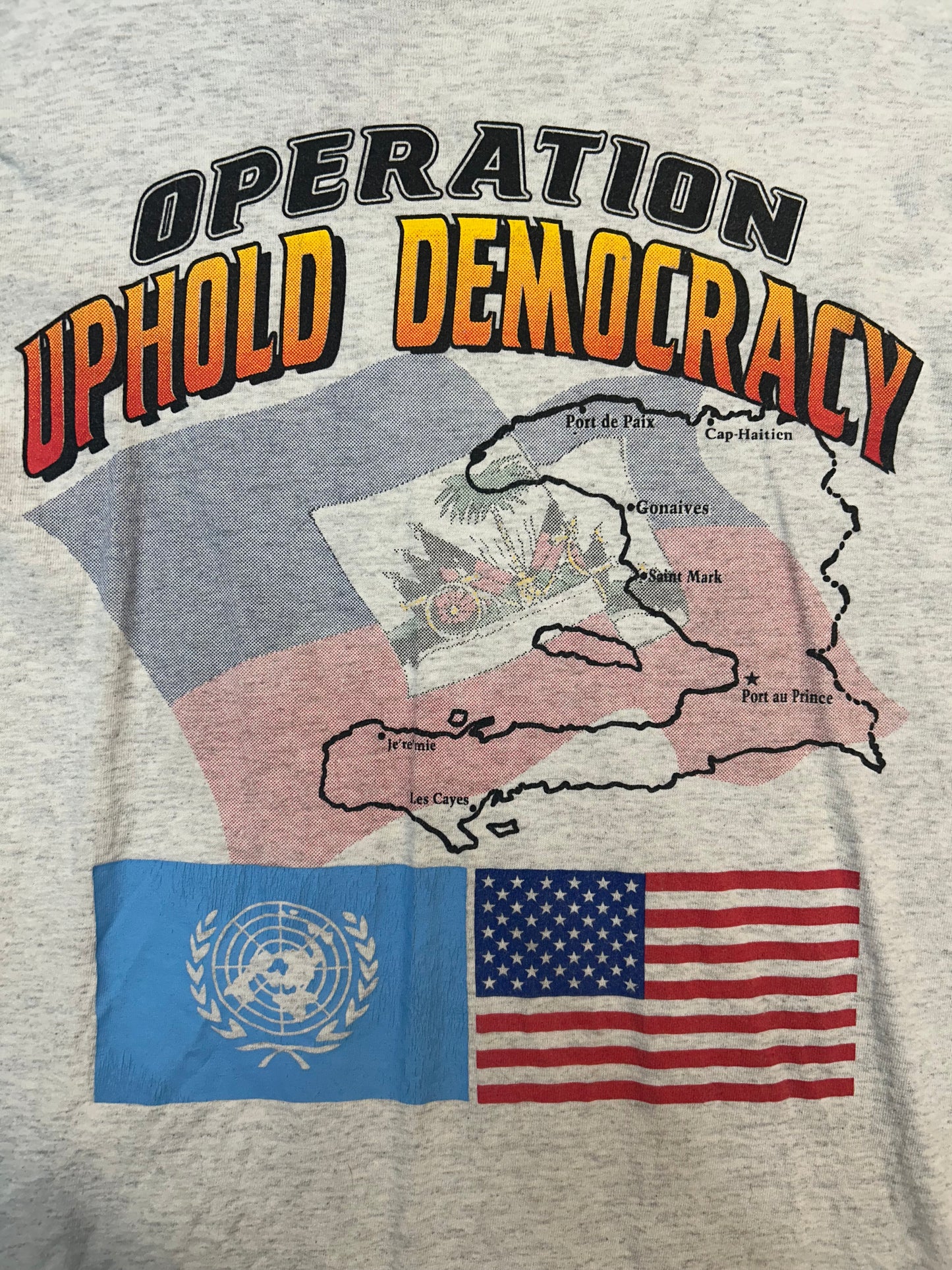 Vintage Operation Uphold Democracy War Tee