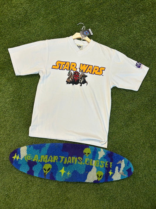 Vintages 90s Star Wars Episode I Embroidered Front V-Neck Tee
