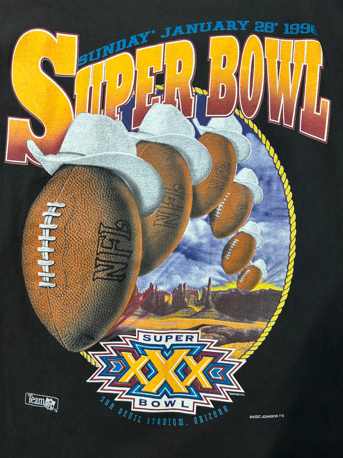 Vintage 1996 Super Bowl XXX(30) Sun Devil Stadium Tee