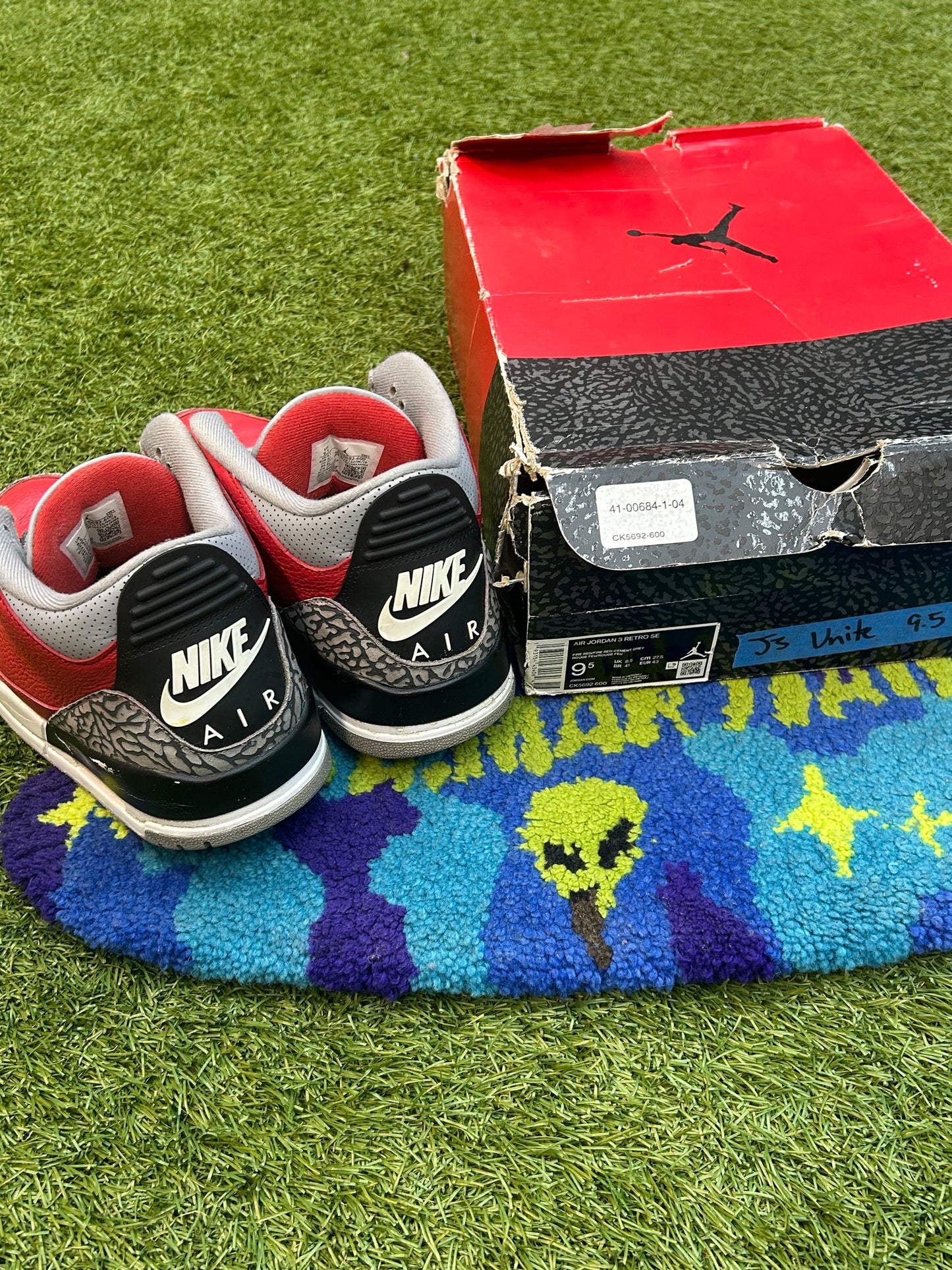 Jordan 3 Retro Fire Red Cement