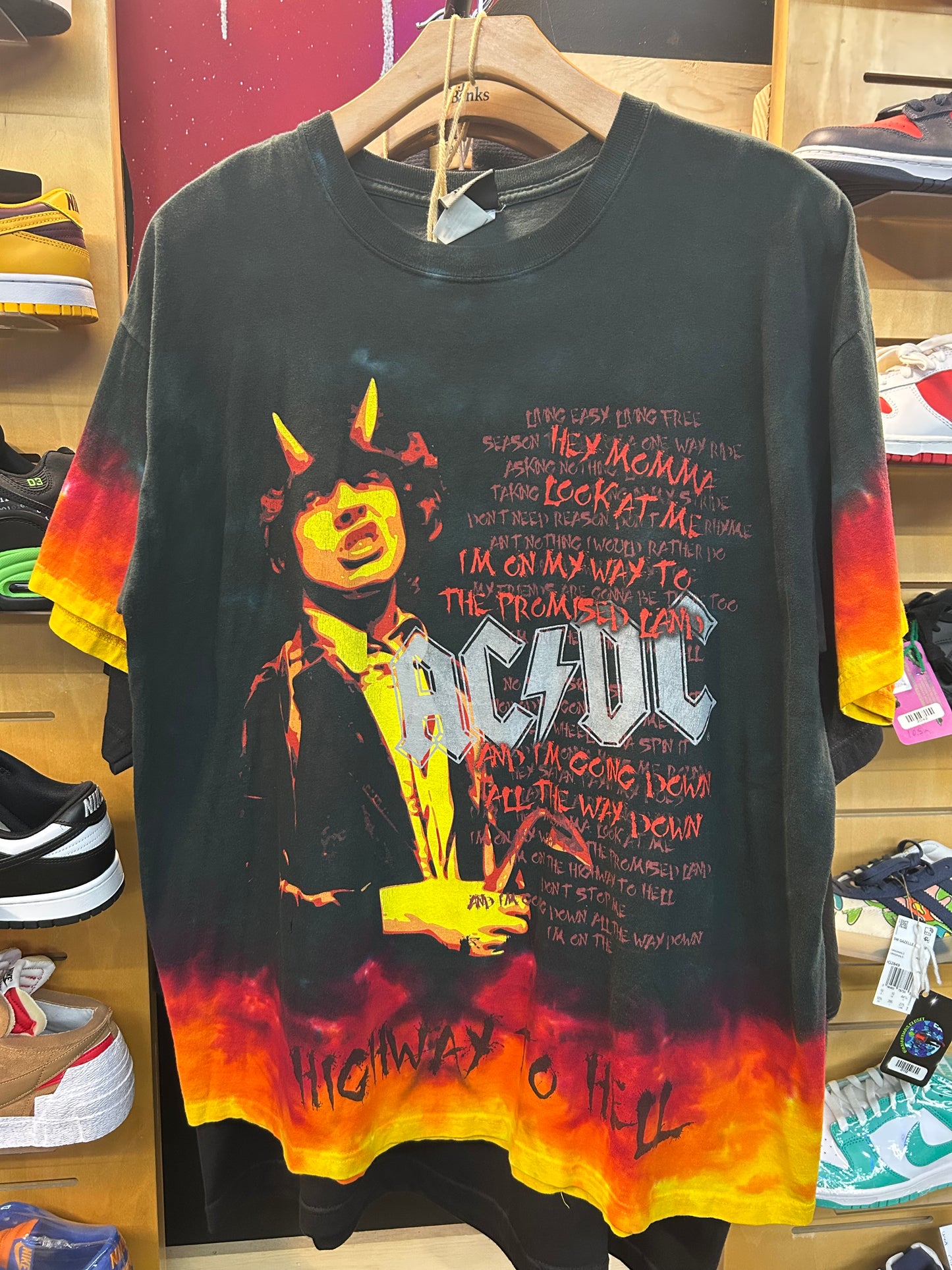 Vintage Liquid Blue AC DC Highway To Hell Band Tee