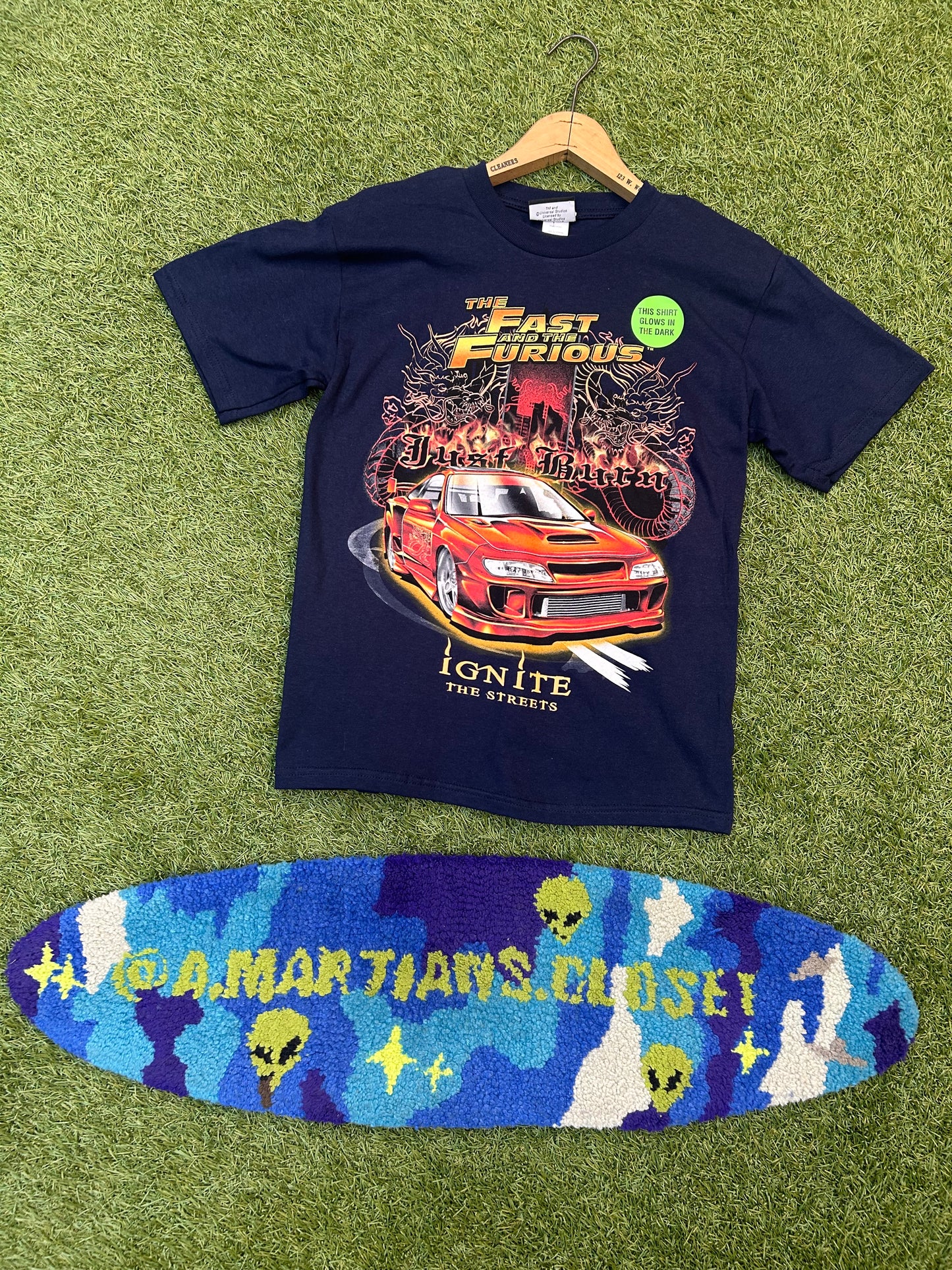 Y2K Fast And The Furious Promo Glow In The Dark Tee