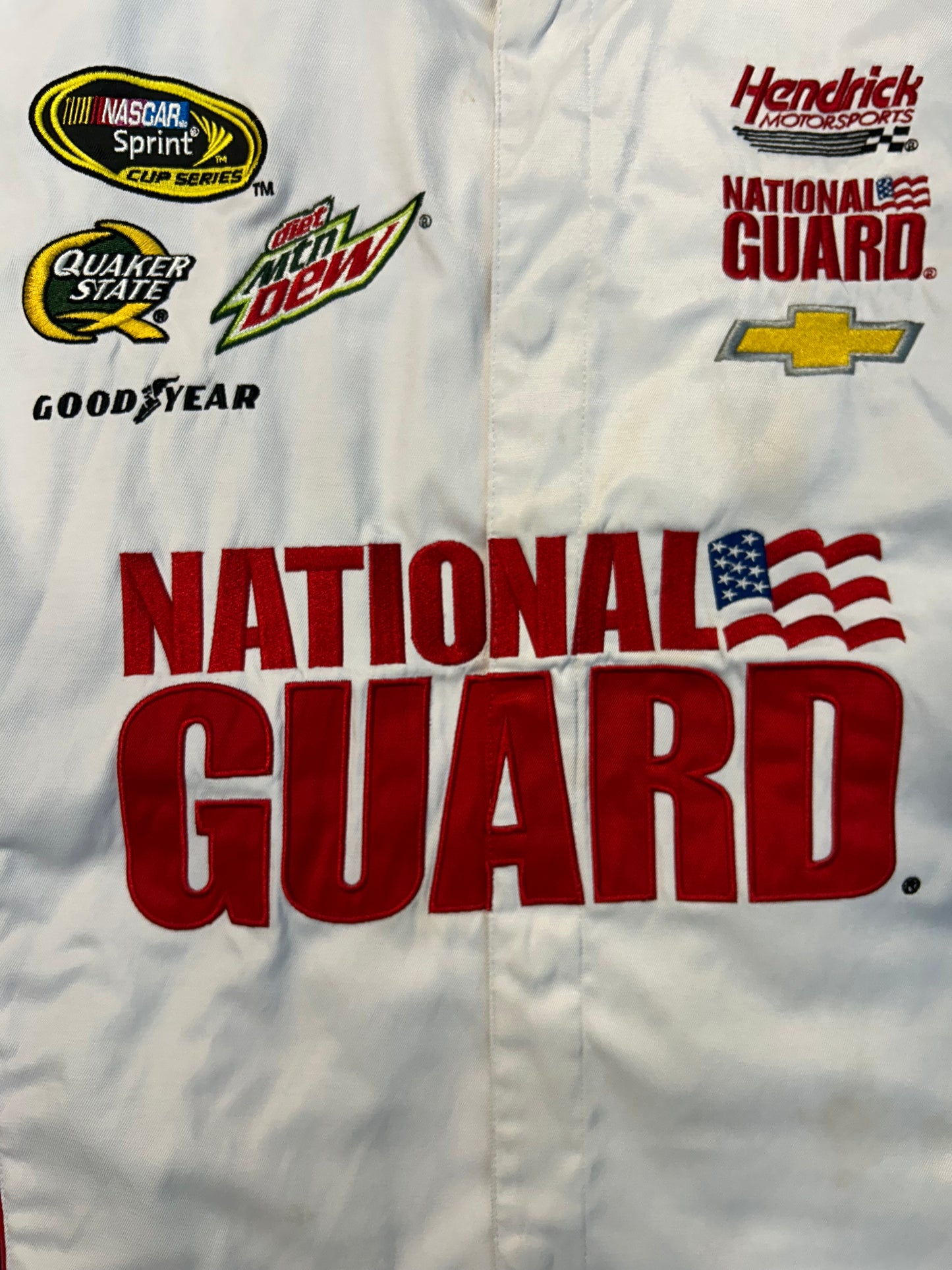 Y2K Dale Earnhardt Jr National Gaurd NASCAR Jacket