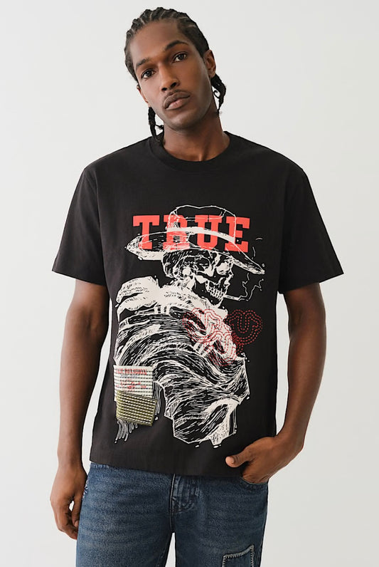 True Religion Stone Sashiko Tee