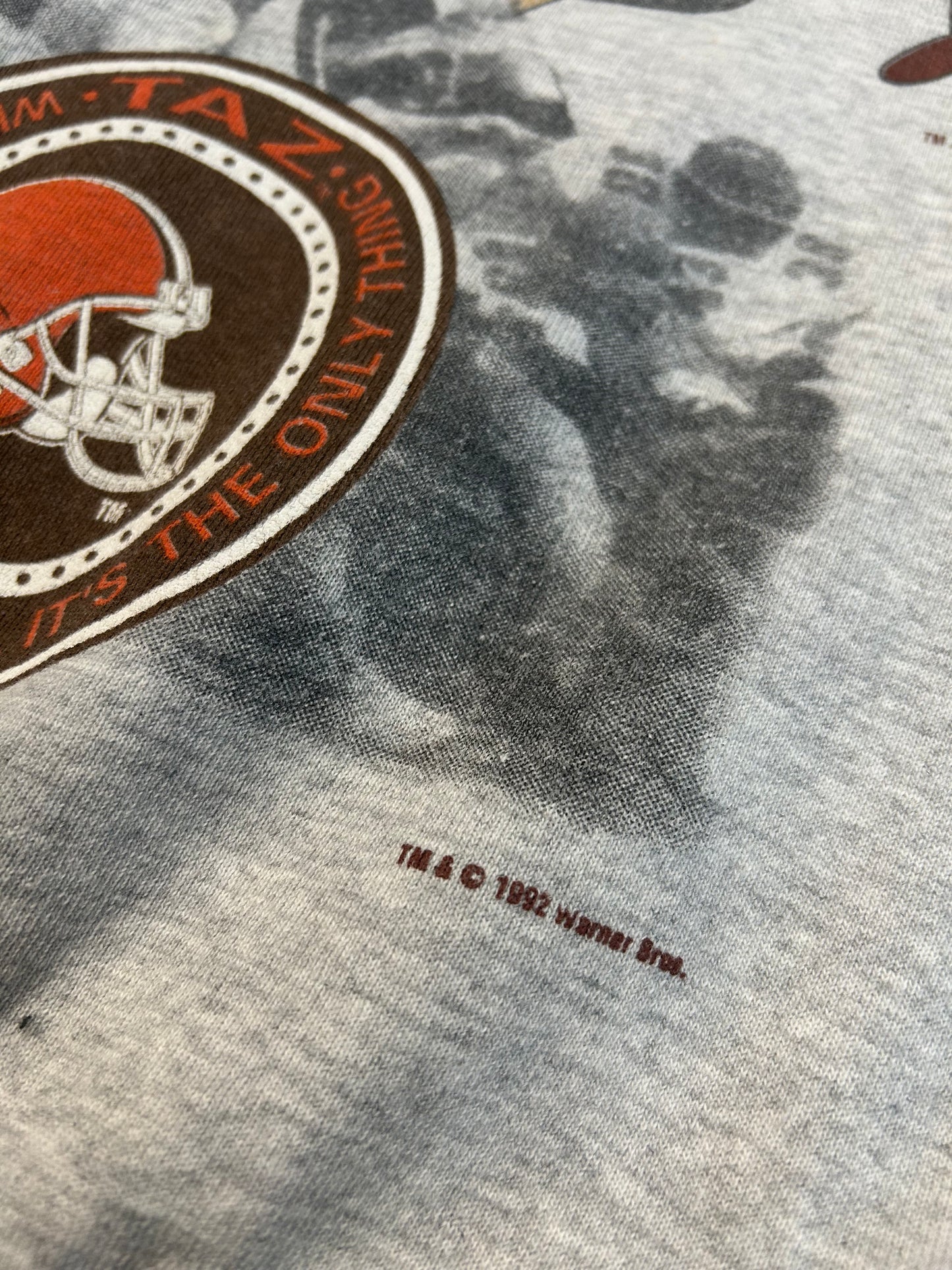 Rare Vintage 1992 Cleveland Browns Tasmania Devil Crewneck