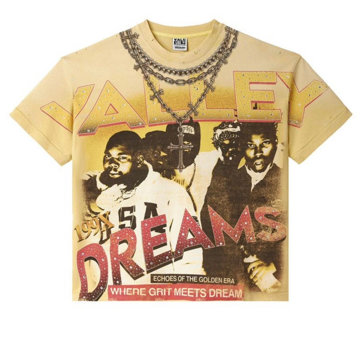 Vale Forever Black Chambers Bling Crystal Tee