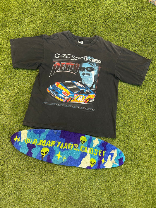 Vintage 90s Kyle Petty Hot Wheels Leading The Way Tee