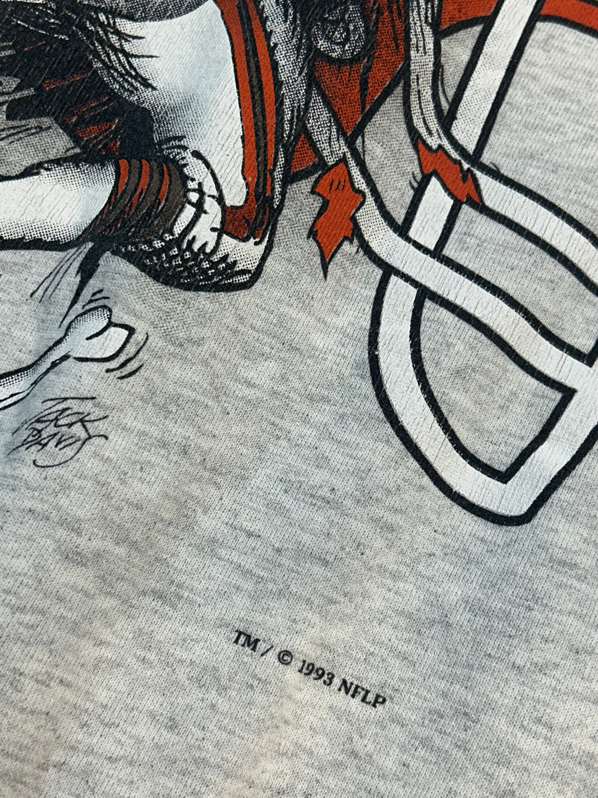 Vintage 1993 Cleveland Browns NFL Fighting Dog Crewneck