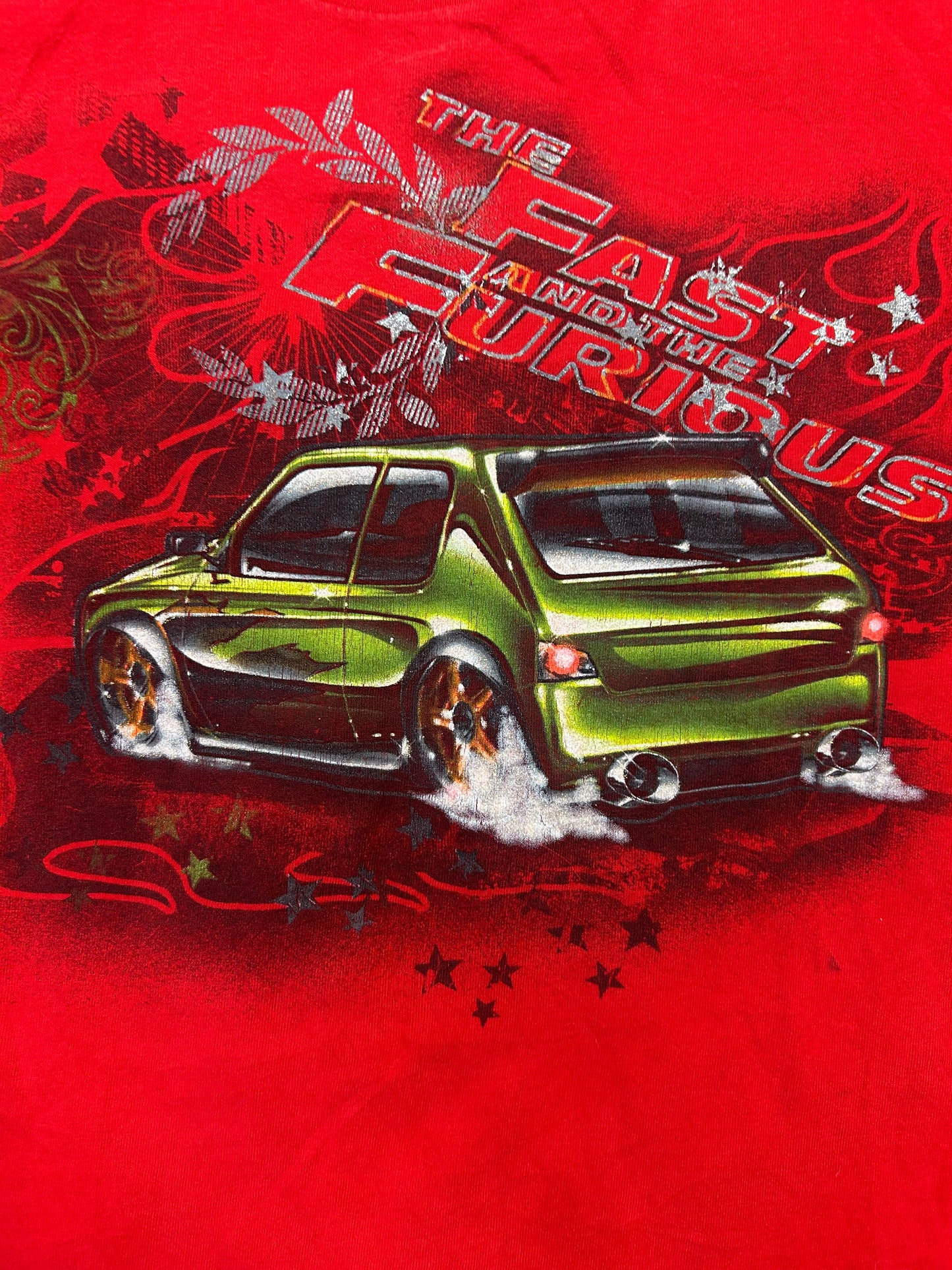 Y2K Fast And The Furious movie Promo Green Van Tee