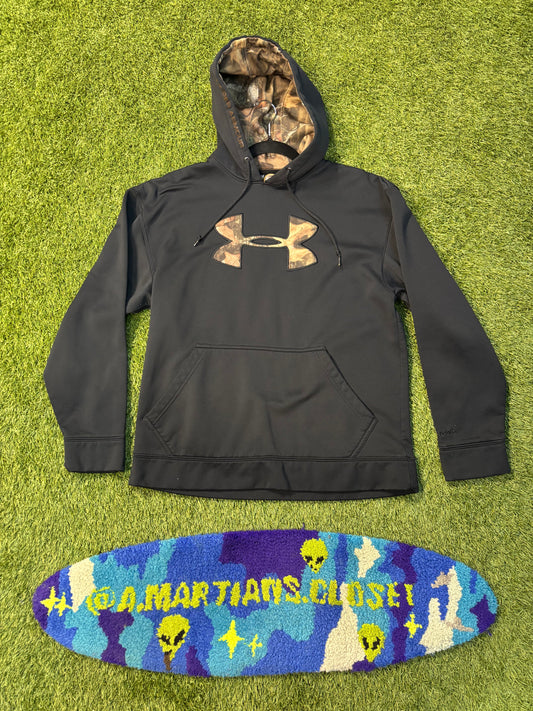 Black and Camo Under Armor Storm Hoodie Size Medium