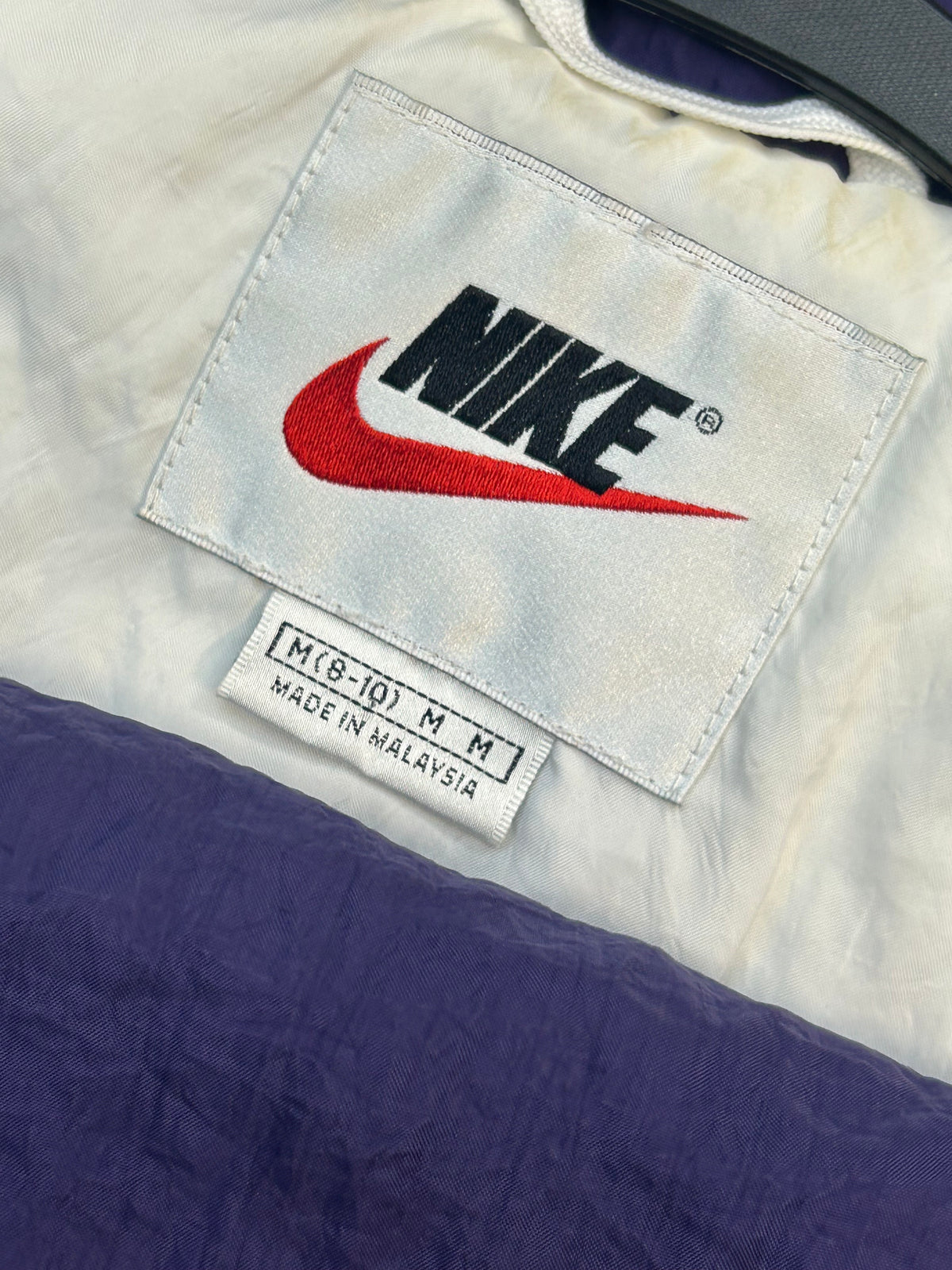 Rare Vintage 90s Nike Purple & White Track Suit W/Bottom Track Pants