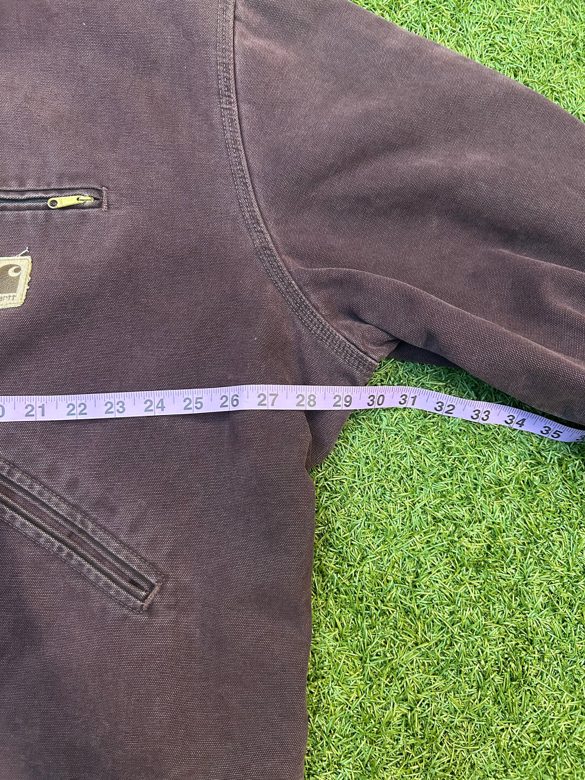 Rare Vintage J43 Light Fade Burgundy Detroit Style Carhartt Jacket