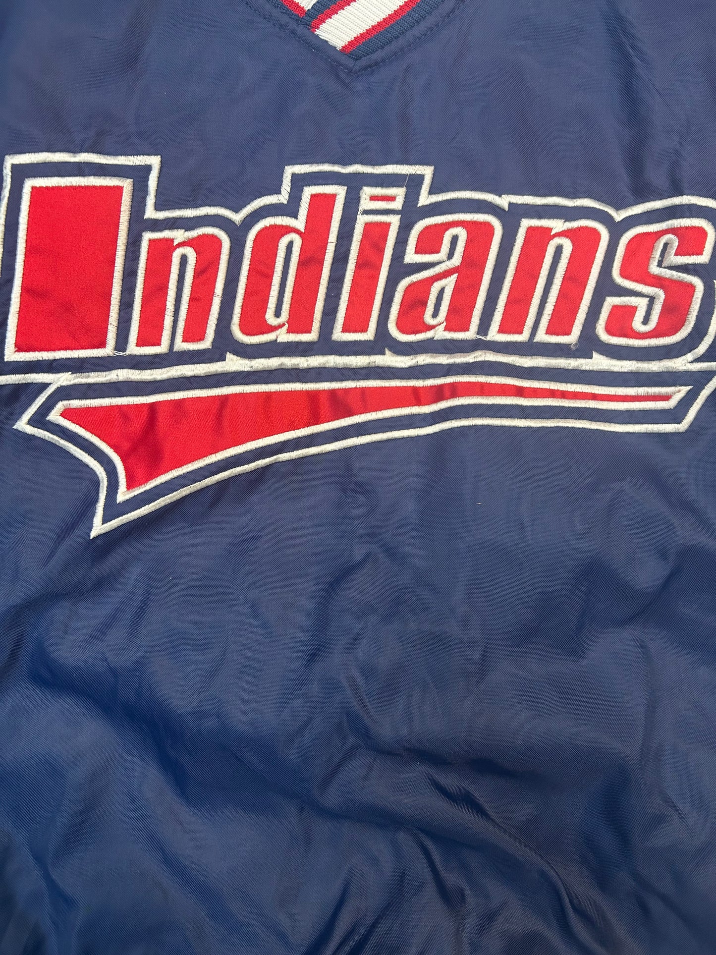 Vintage Starter Cleveland Indians Pullover W/Pockets