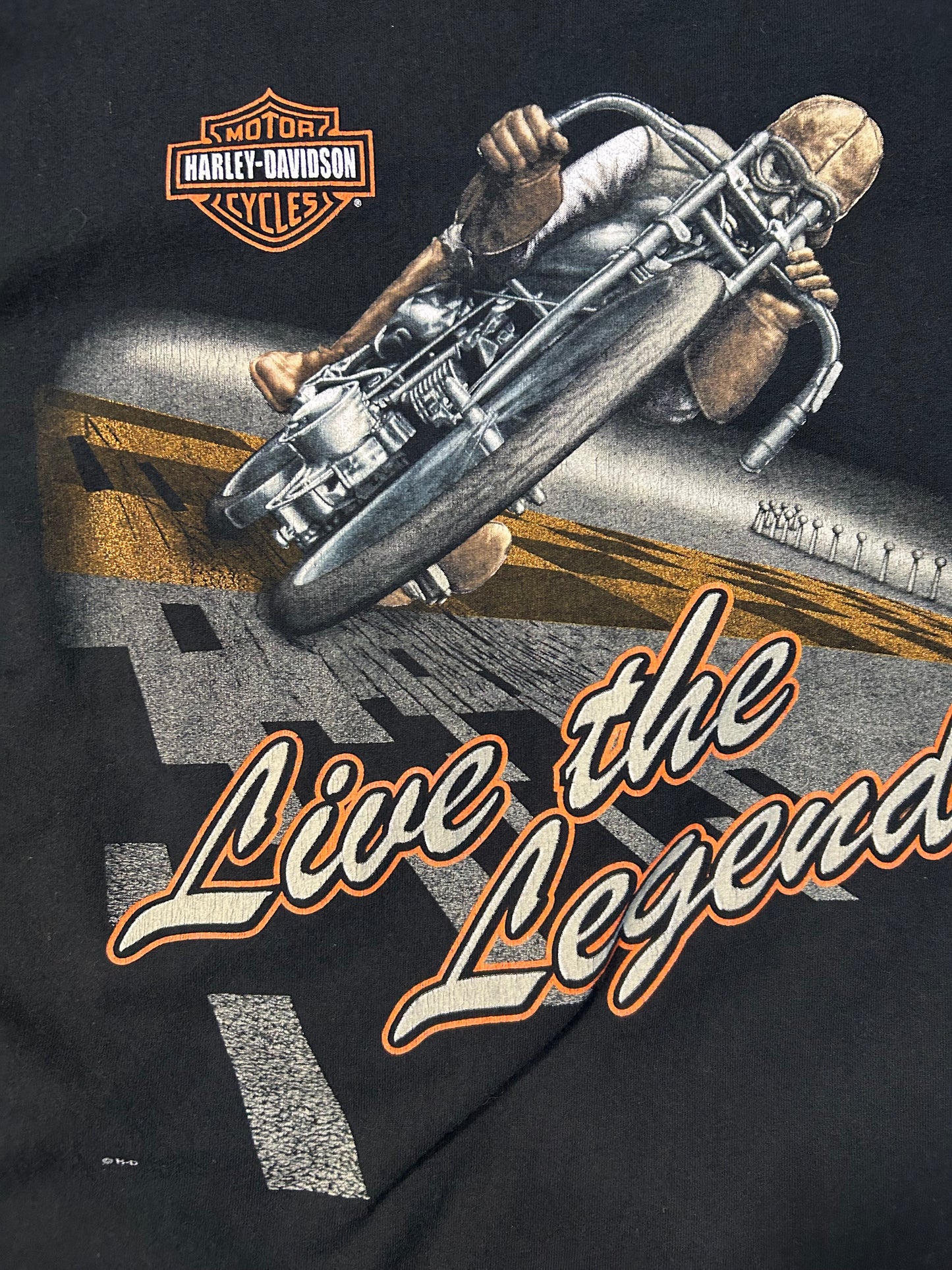 Vintage 90s Harley Davidson Cancun Mexico Live The Legend Tee