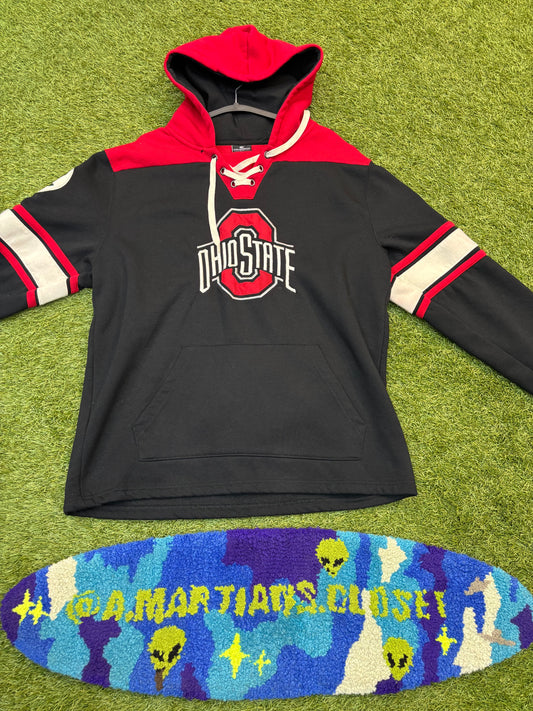 Red Ohio State Buckeyes 2.0 Lace-Up Pullover Hoodie