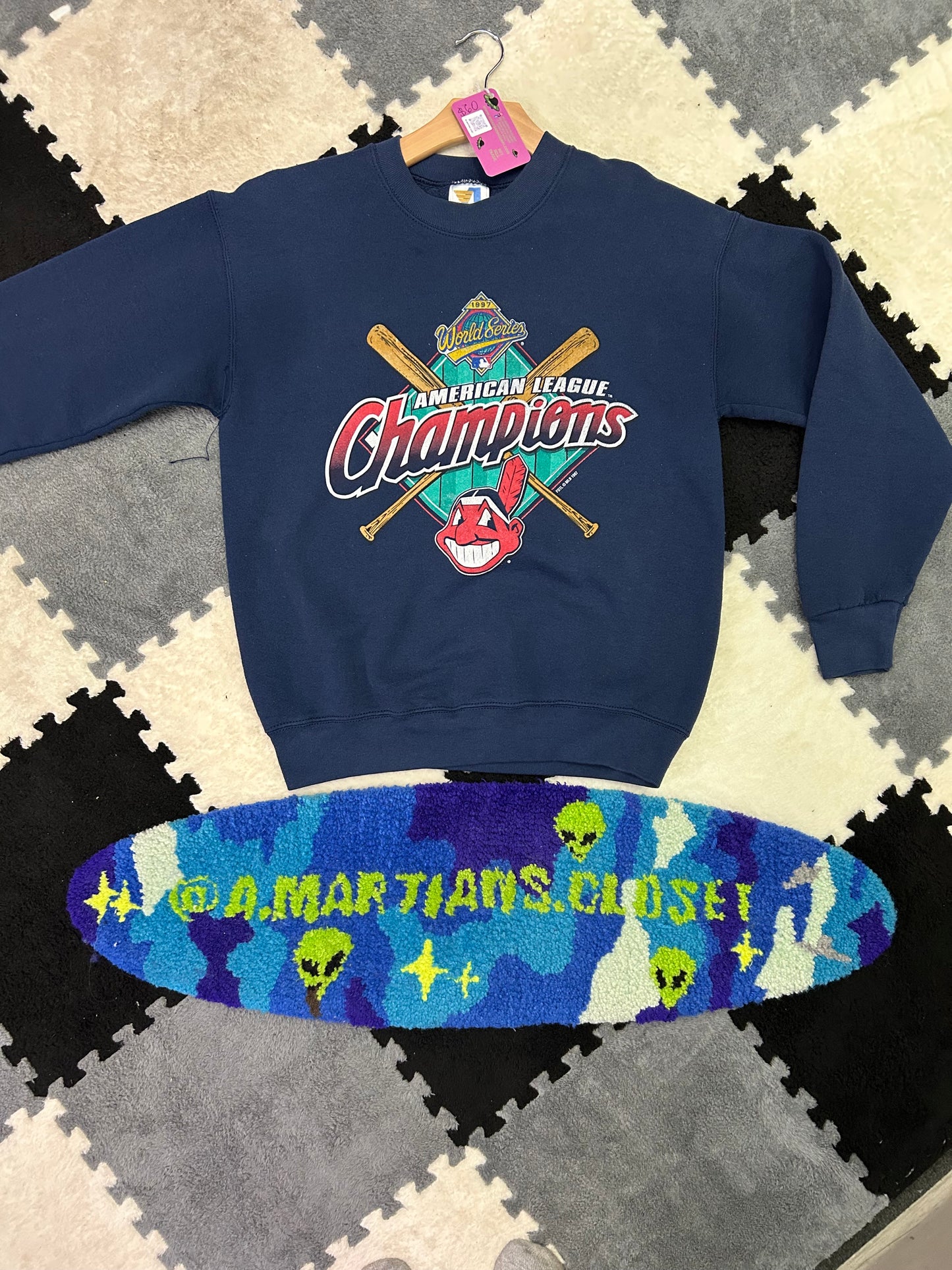 Vintage 1997 Cleveland Indians World Series Crewneck