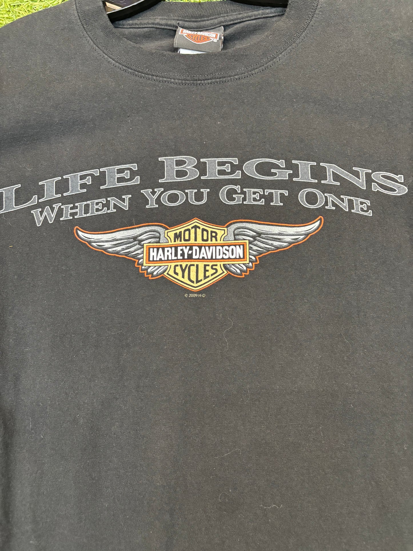 Vintage Harley-Davidson "Life Begins When You Get One" Tee