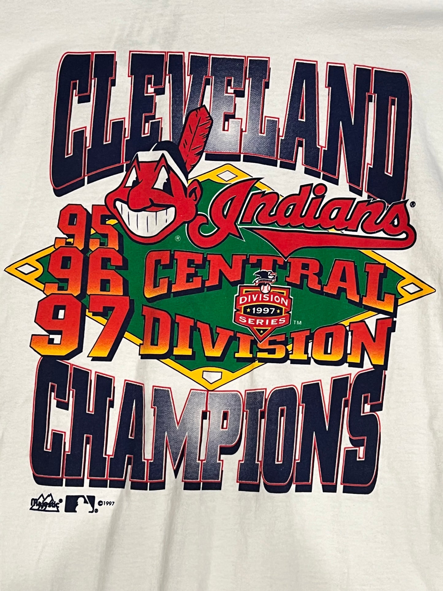 Vintage 1997 Cleveland Indians “Central Division Champs” Tee