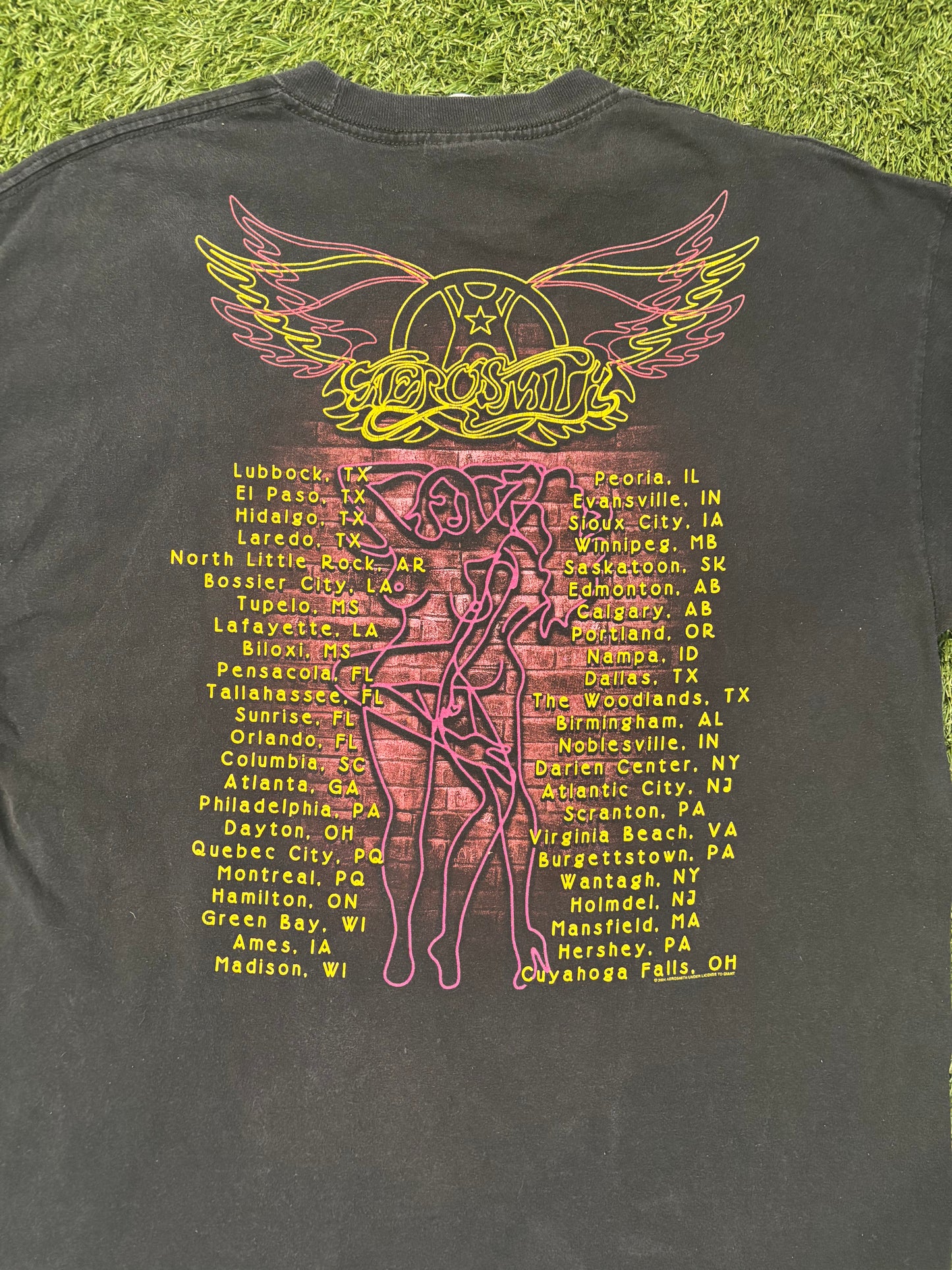 Y2K Aerosmith Honkin On BoBo Band Tour Tee