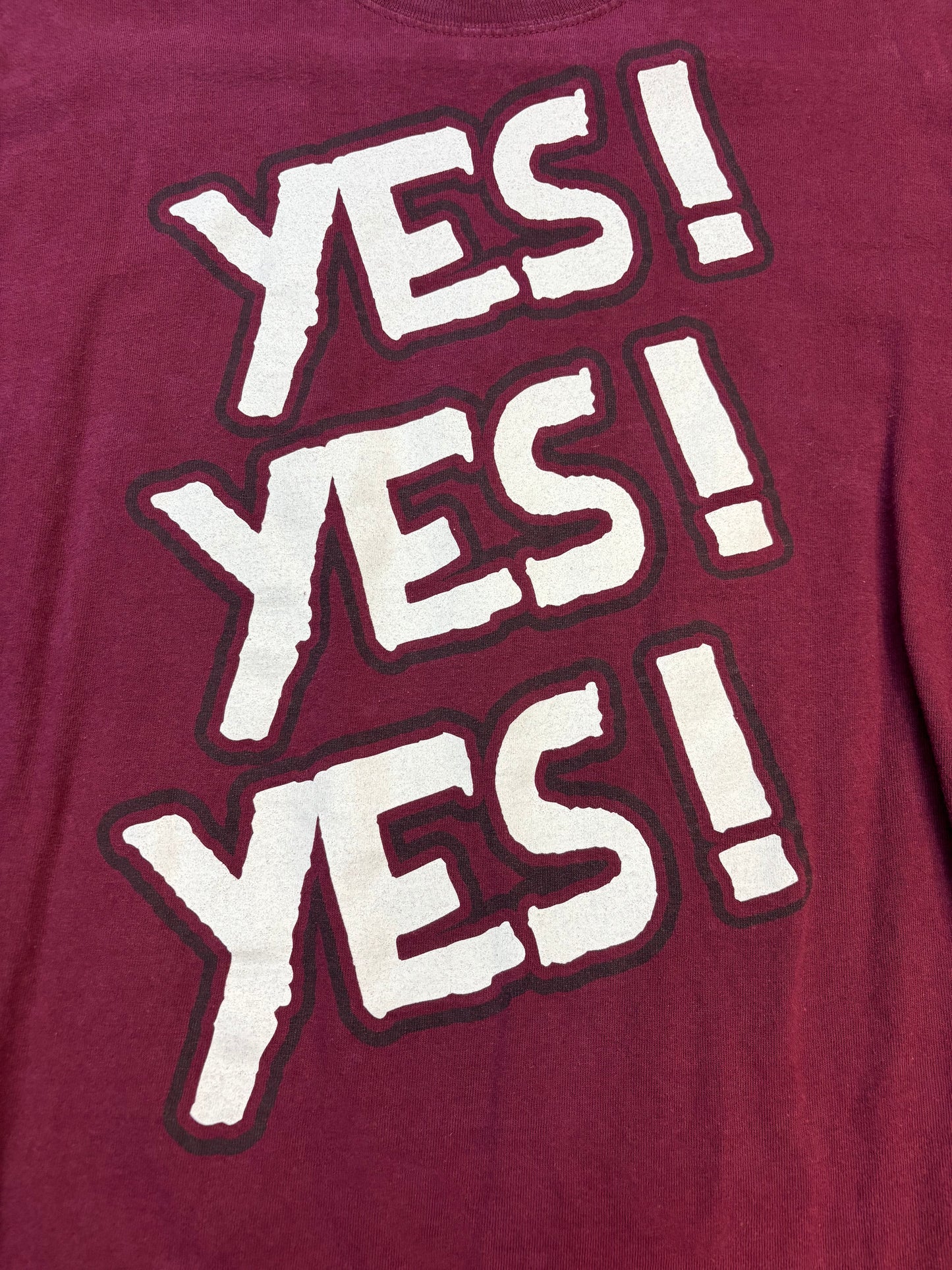 WWE Authentic YES! YES! YES! Daniel Bryan Maroon Cotton T-Shirt