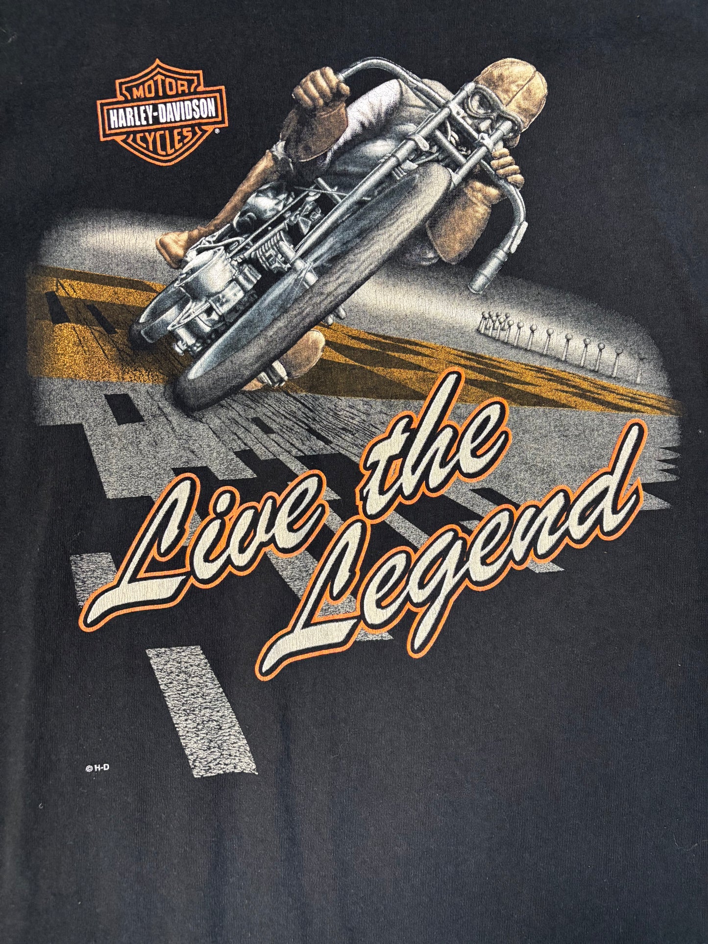 Y2K Black Harley Davidson Tee