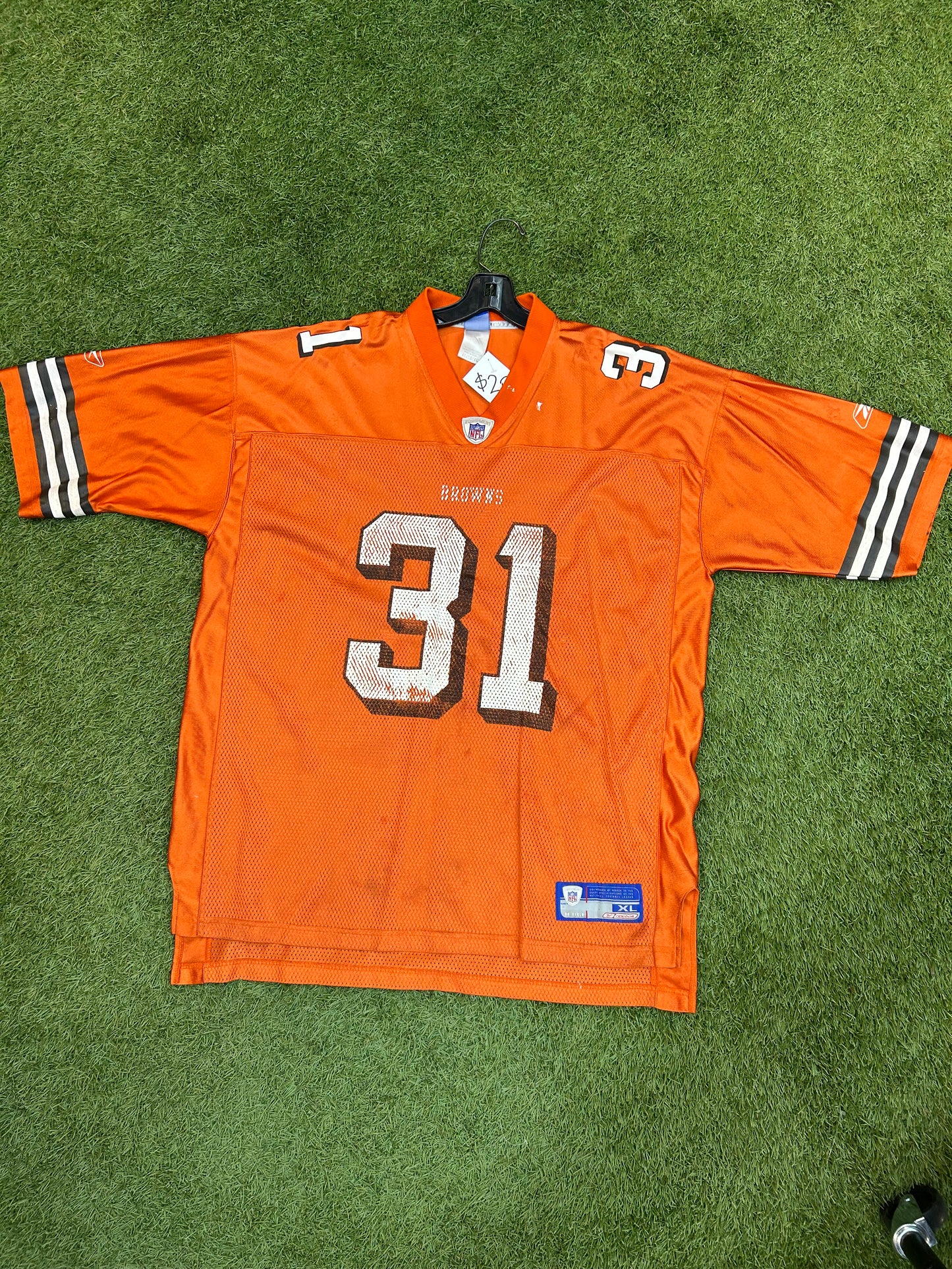Y2K Reebok Cleveland Browns #31 Green NFL Jersey