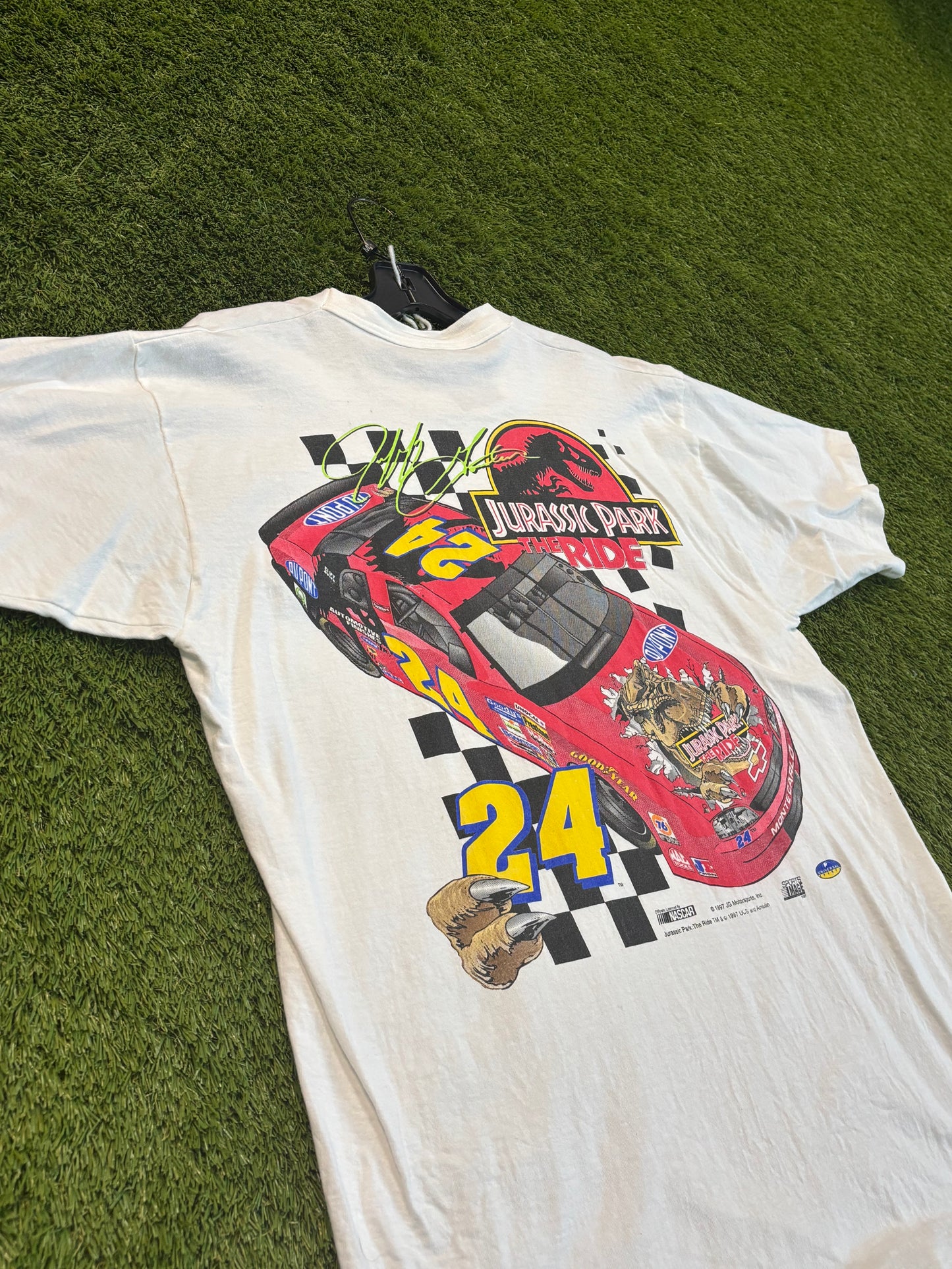 Vintage 1997 Jurassic Park NASCAR Tee