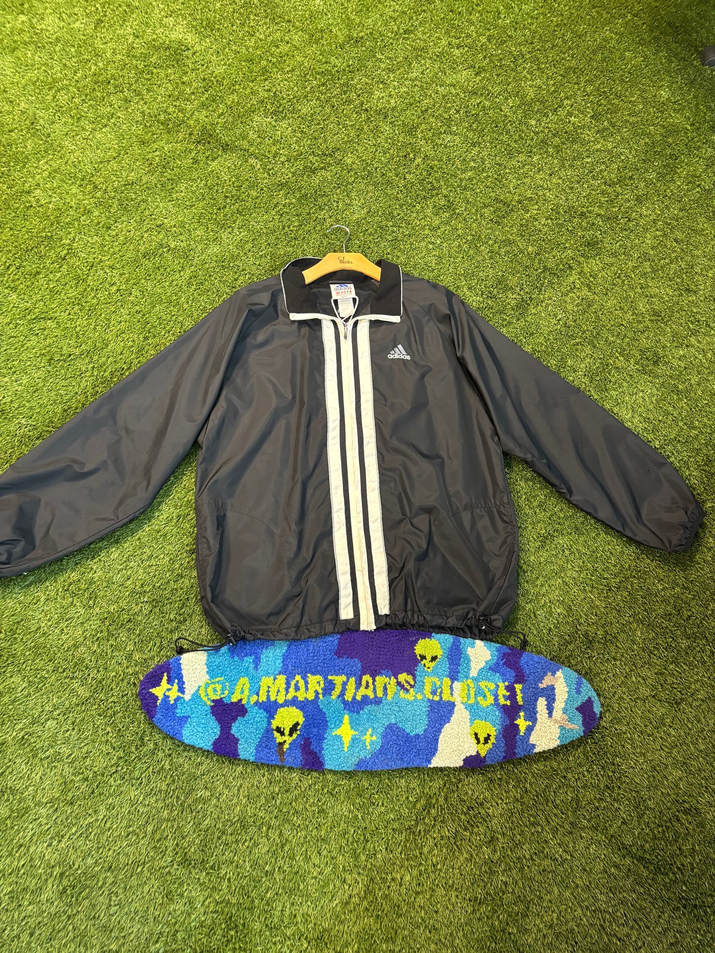 90s Vintage Adidas Vertical Front Stripe Jacket