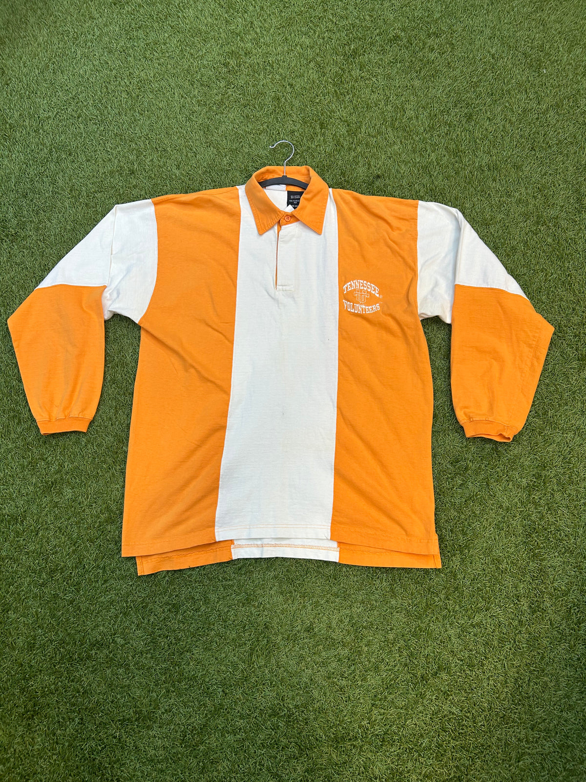Vintage Tennessee Volunteers PinStrip Orange L/Sleeve Collard Shirt