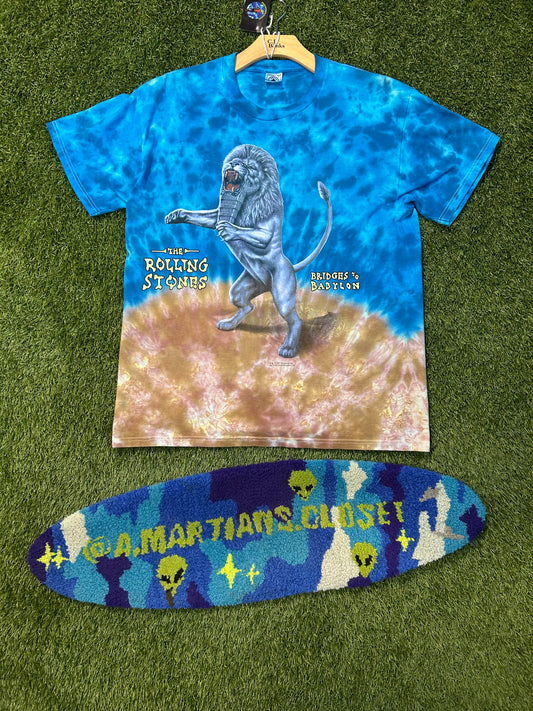 Vintage 1997 The Rolling Stones Bridges To Babylon Tye Dye Tee