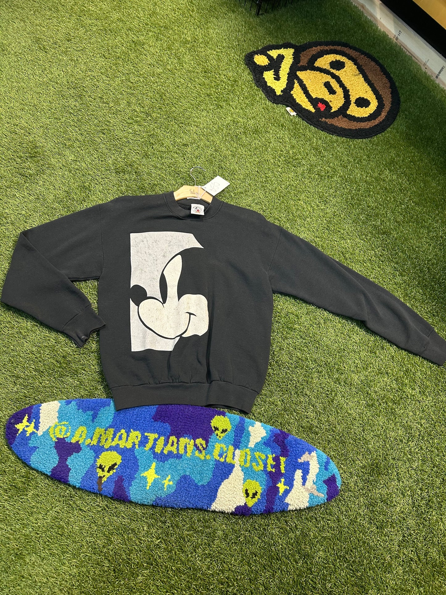 Vintage Mikey Mouse Half Face Crewneck