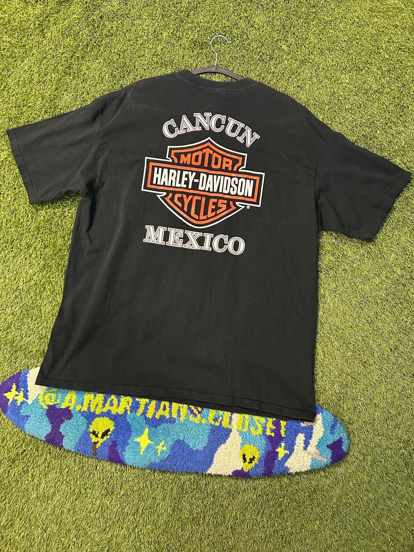 Vintage 90s Harley Davidson Cancun Mexico Live The Legend Tee