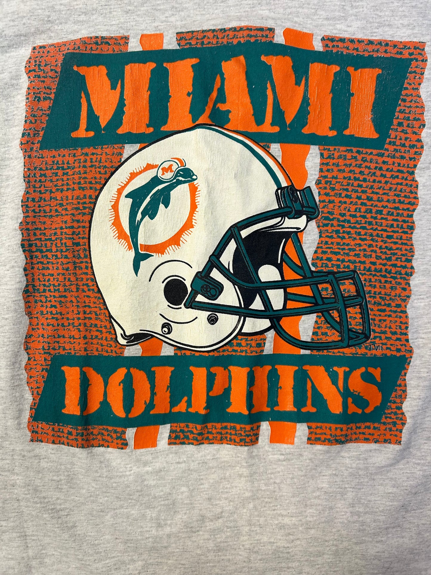 Vintage Single Stitch Miami Dolphins Big Print Tee