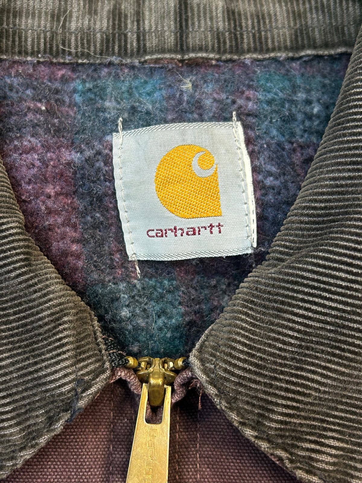 Rare Vintage J43 Light Fade Burgundy Detroit Style Carhartt Jacket