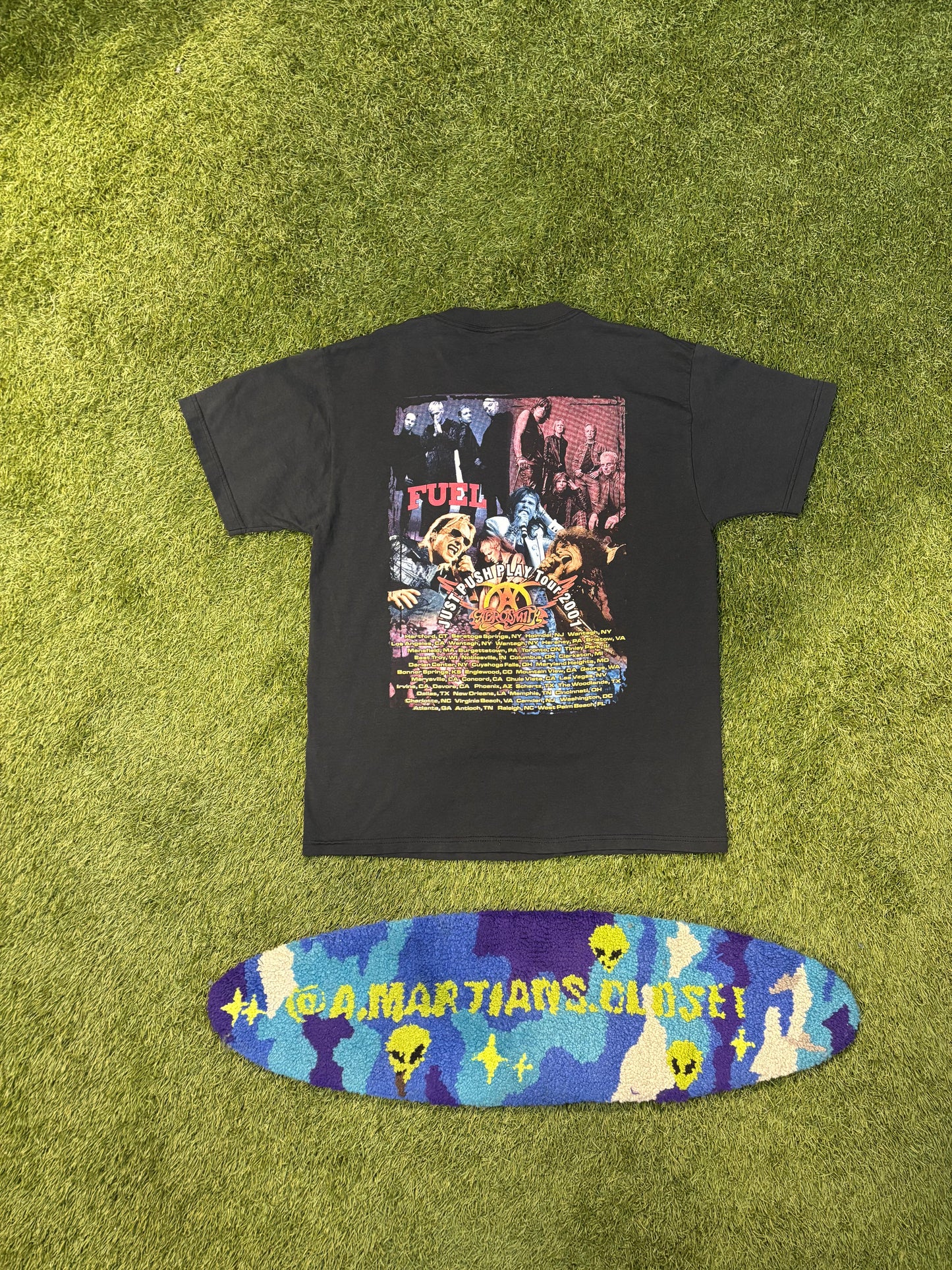 2001 Aerosmith Just Push Play Tour Tee