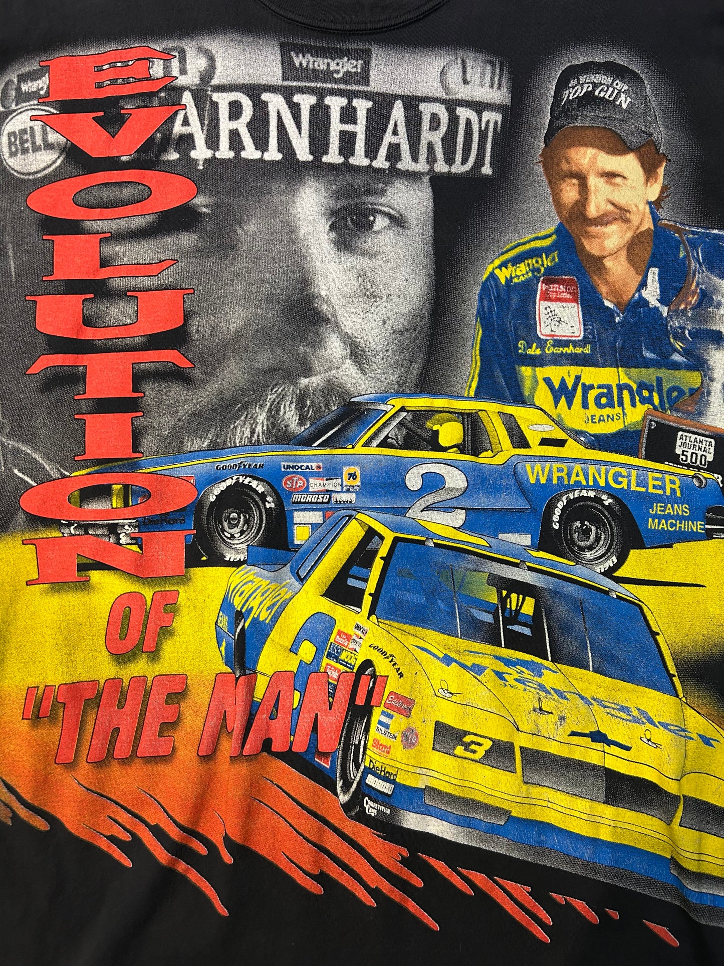 Vintage 1992 Dale Earnhardt Evolution Of The Man AOP NASCAR Tee