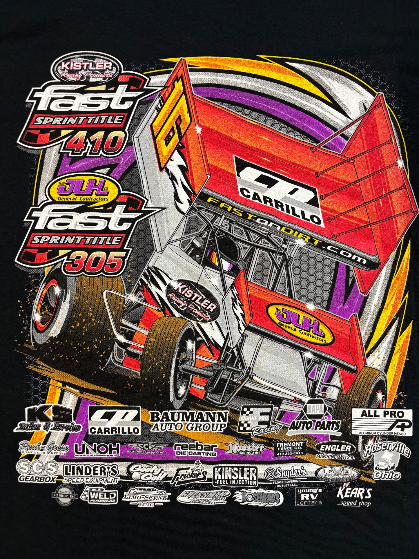2016 Kistler Racing Products Sprint car T-Shirt Size 3XL Gildan ultra cotton tag