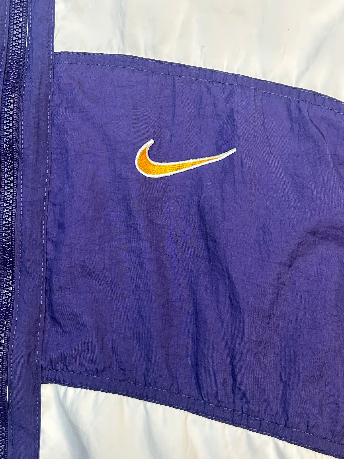 Rare Vintage 90s Nike Purple & White Track Suit W/Bottom Track Pants