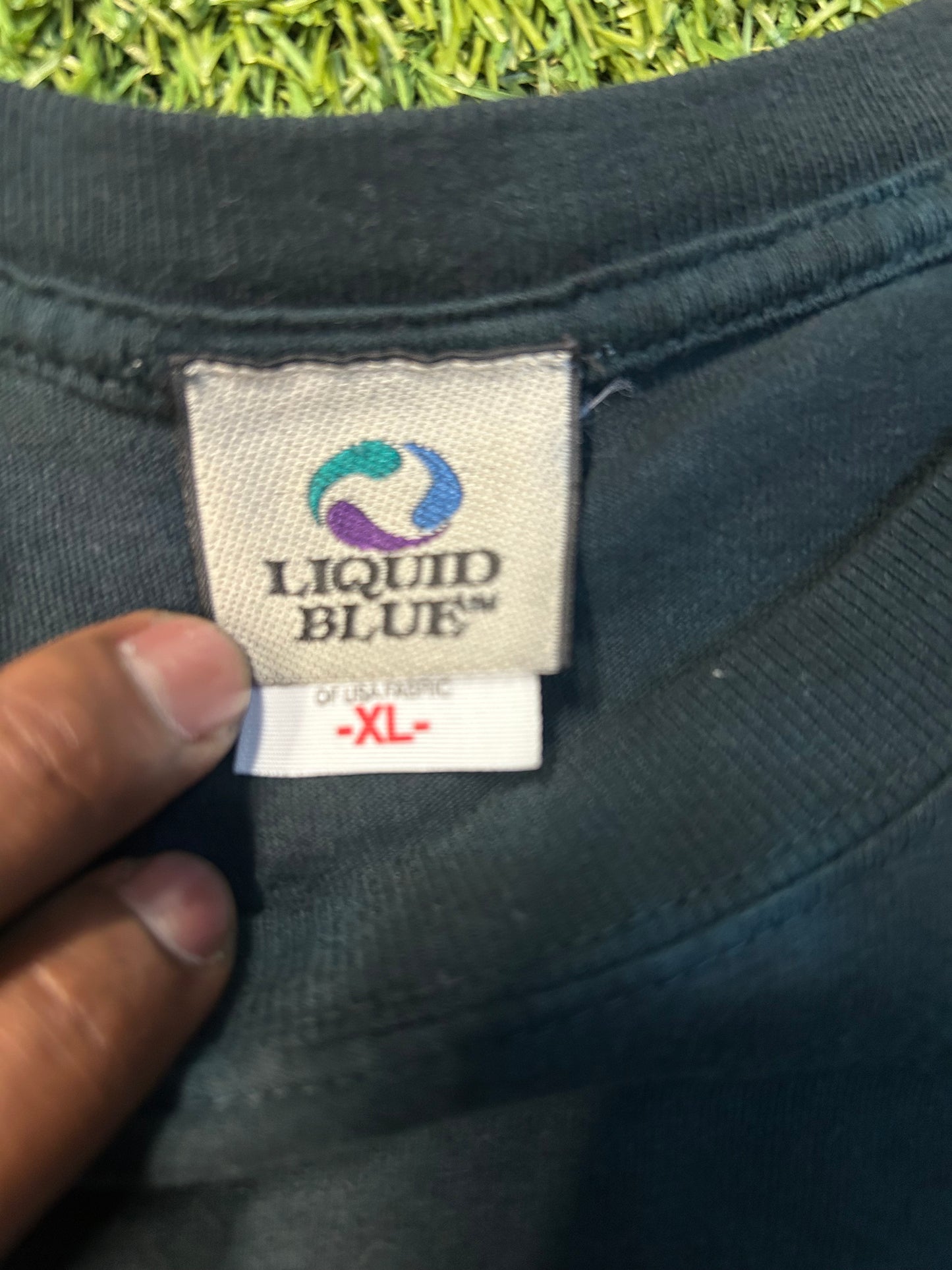 Vintage Liquid Blue AC DC Highway To Hell Band Tee