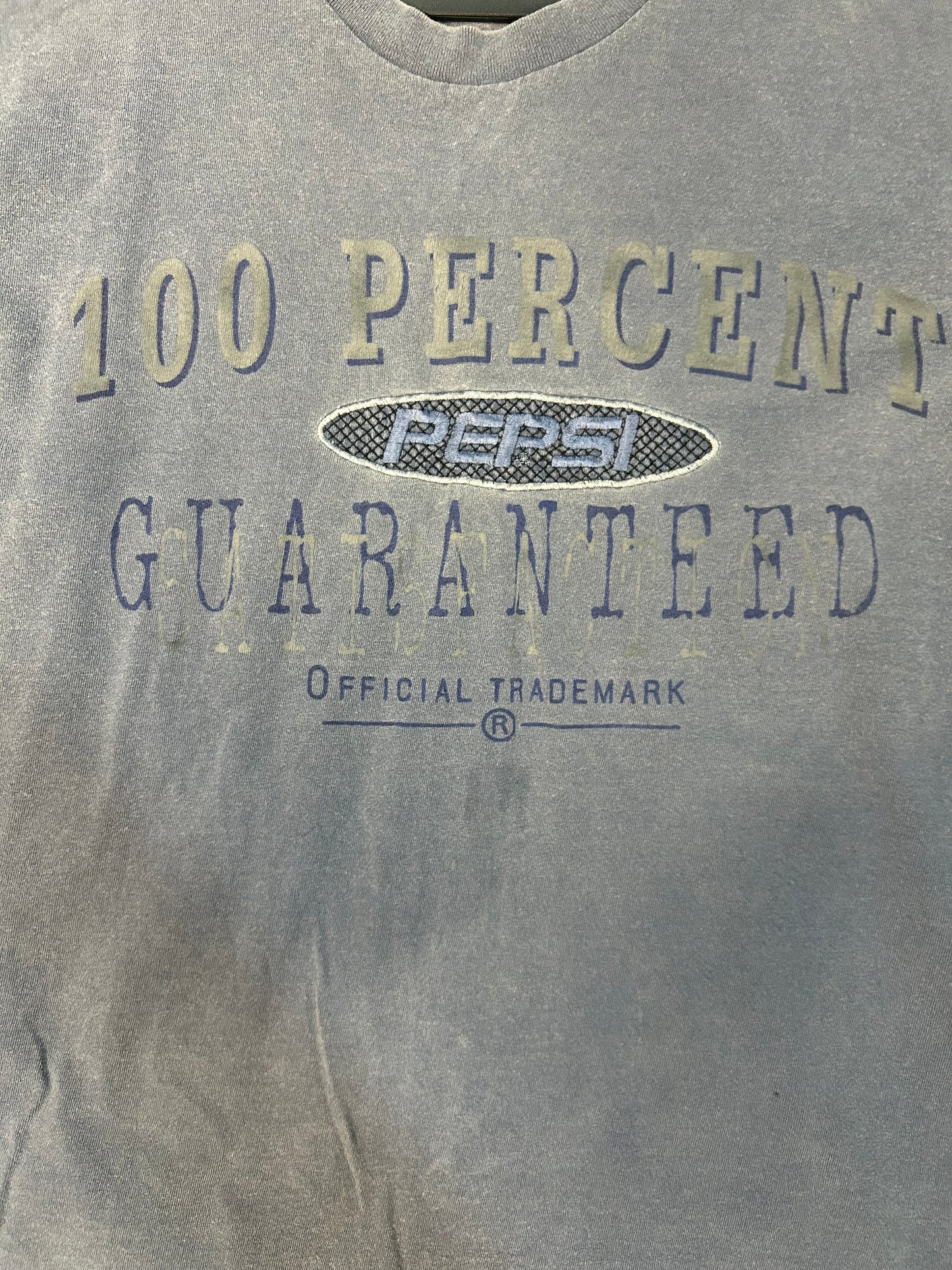 Vintage 100 Percent Pepsi Embroidered Tee