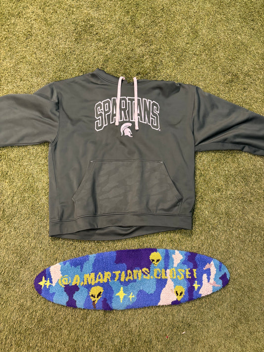 Authentic Moss Green Spartans Hoodie