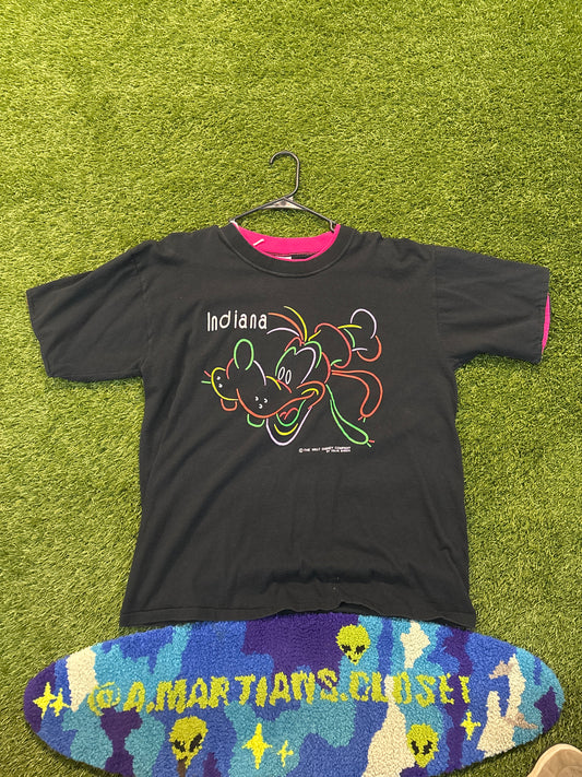 Indiana goofy Black men’s tee