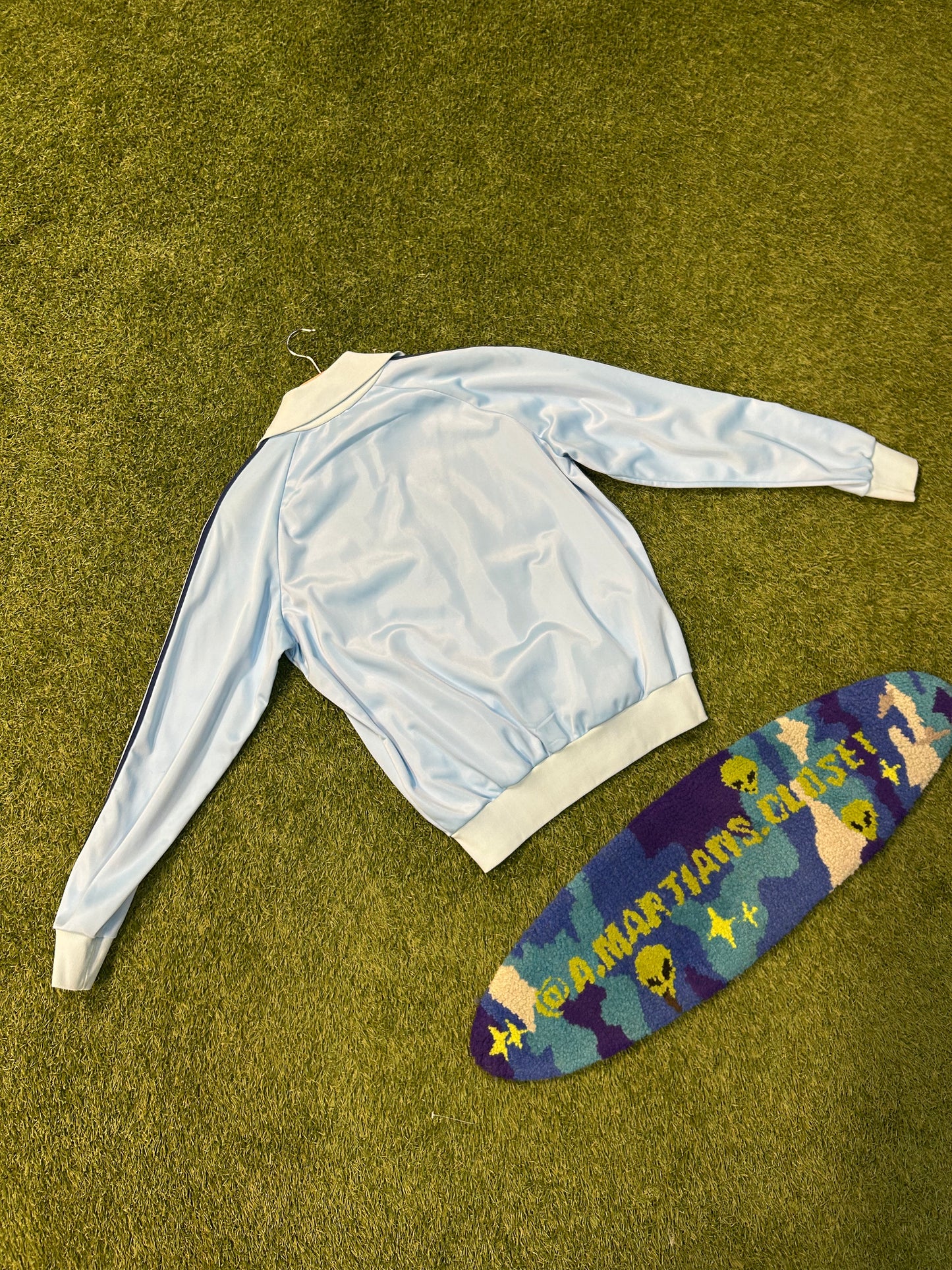 Vintage 90s Adidas Baby Blue Track Jacket