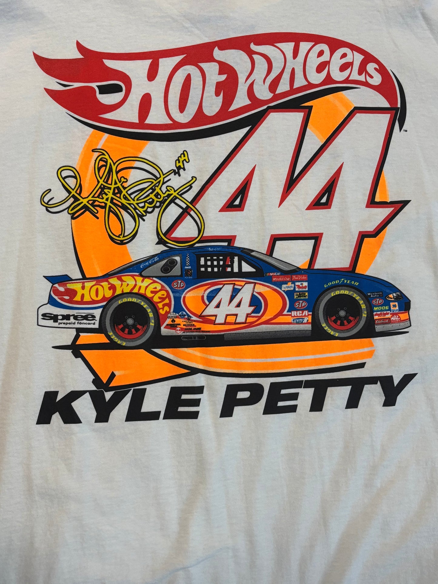 Vintage Kyle Petty NASCAR Hot Wheels 1968-1998 Tee